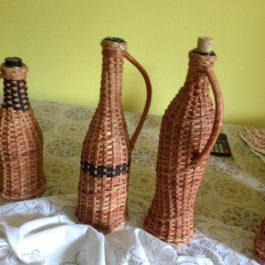 Бутылка из лозы 12