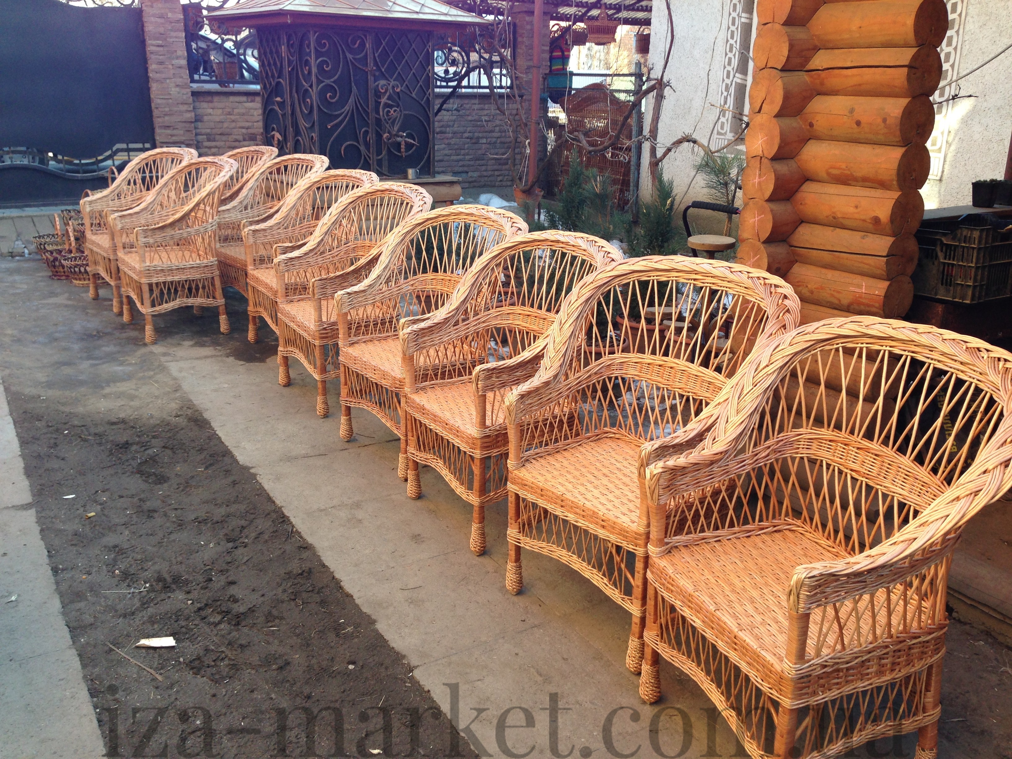 Кресло плетеное из лозы 38 - 750гр
